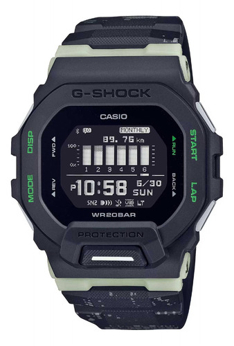 Relógio Casio G-shock G-squad Sports Gbd-200lm-1dr Midnight