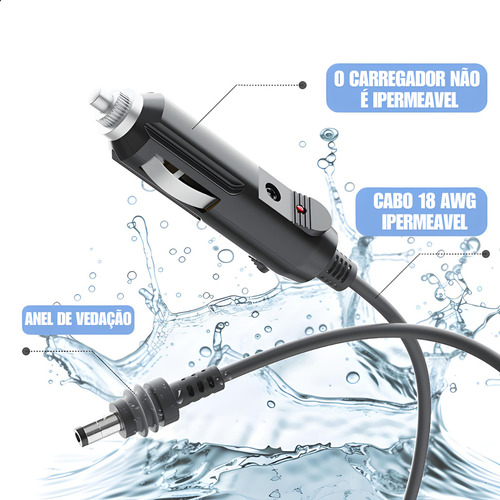Kit Cabo Usb-c 100w 3m + Veicular 5m Para Starlink Mini E V4