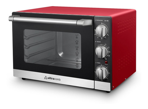 Horno De Mesa Eléctrico Ultracomb Uc-70c Rojo Pp