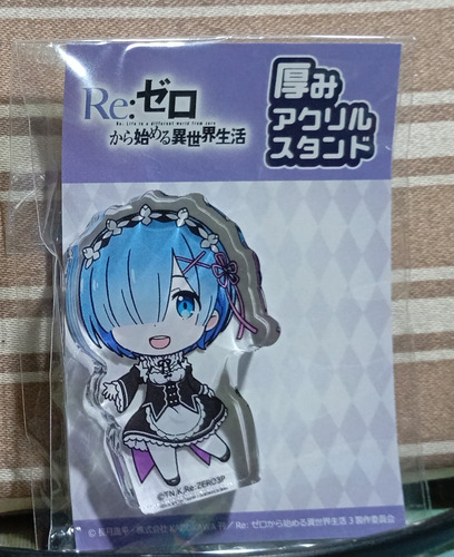 Stand Acrílico Re: Zero (5 Cm) - Rem