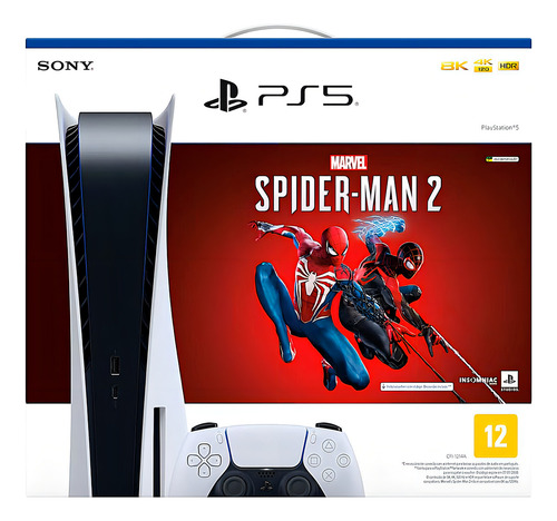 Sony Playstation 5 Marvel's Spider-Man 2 825GB Standard - Excelente (Recondicionado)