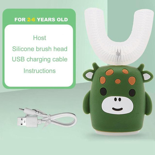 . H Cepillo Dientes Eléctrico Recargable En Forma U Para