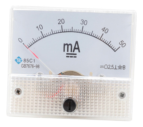 Medidor De Panel De Corriente Analógico Amperímetro 0-50 Ma