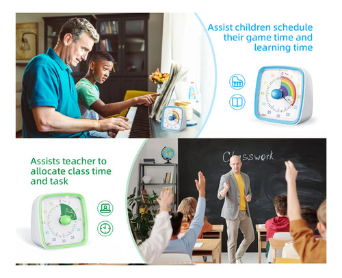. Kids Time Manager, Bonito Despertador De Dibujos