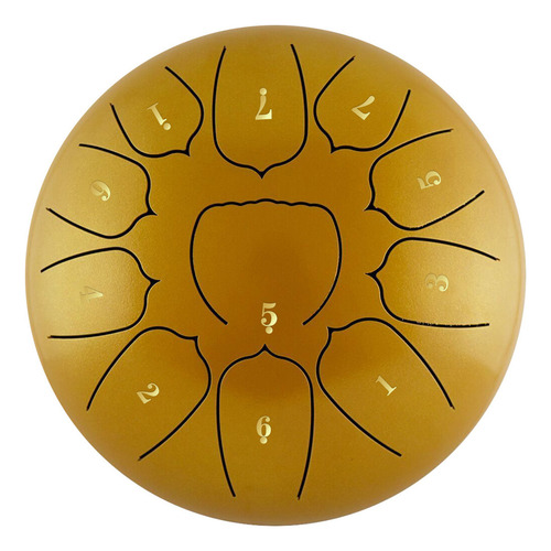 Tambor De Acero Para Meditación Handpan Tongue En Pulgadas