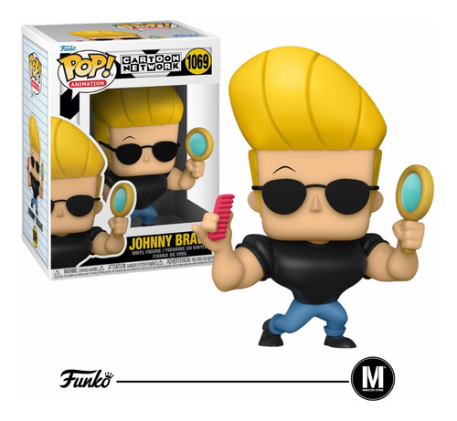 Imagen 3 de 4 de Figura De Acción Cartoon Network Johnny Bravo De Funko Pop! Animation