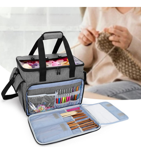 Bolsa De Tejer, Bolsa De Almacenamiento De Hilo Con Comparti