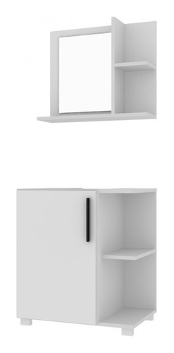 Mueble De Baño Con Espejo Color Blanco