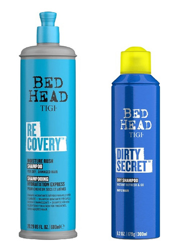 Tigi Bed Head Recovery Shampoo 400 Ml + Dirty Secret
