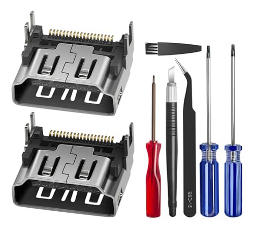 2 Pack Conector Hdmi Para Ps5 Con Herramientas Incluidas