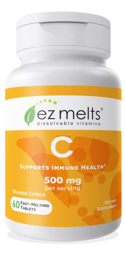 Ez Melts Vitamina C Para Apoyo Inmunologico, Tabletas Solubl