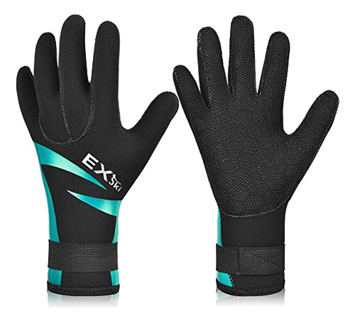 Exski Diving Gloves, 3mm Neoprene Wetsuit Gloves For Scuba D