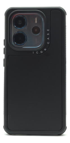 Funda 3 En 1 Para Redmi Note 14 4g Case Uso Rudo Protector Negro Redmi Note 14 4g