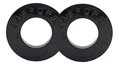 44sport Placas Fraccionales Olimpicas Par De Pesas Negras D