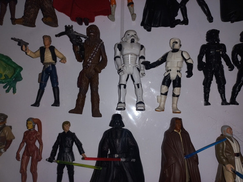 Figuras Star Wars Kenner Hasbro Luke Vader Windu Snowtrooper (Usado)