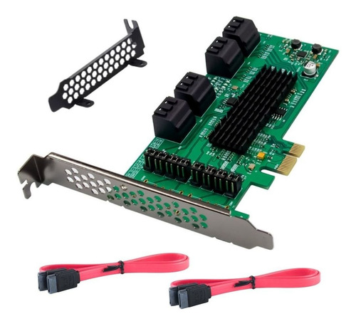 Placa controladora PCIE a 8 discos SATA 6 Gbps MTS-PCIE8SATA9215M AMITOSAI