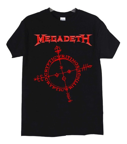 Polera Megadeth Cryptic Writings Roja Metal Abominatron