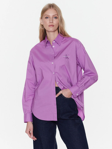 Camisa Manga Larga Para Dama Violeta Calvin Klein