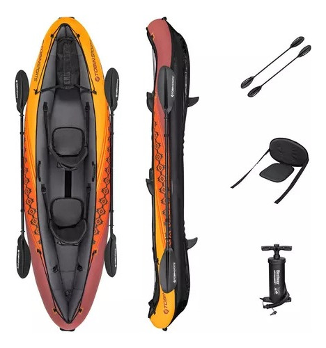 Kayak Inflable Para 2 Personas 3.30m Tobin Sports