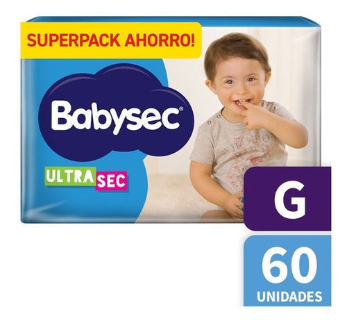 Babysec Ultrasec Superpack Ahorro Gx60. De 8,5 A 12 Kilos Tamaño Grande (g)
