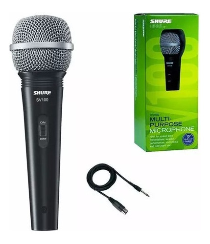 Micrófono Shure Cardioide Para Karaoke E Instrumentos