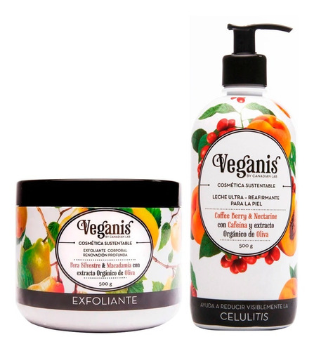 Exfoliante Corporal + Leche Coffee Berry Veganis Vegano