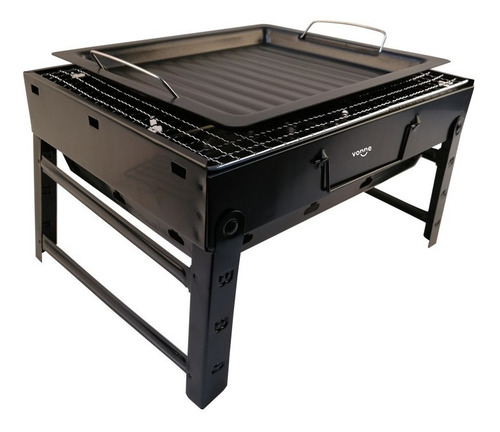 Imagen 2 de 7 de Parrilla Brasero Portatil Plegable Balcon Camping Mesa Vonne