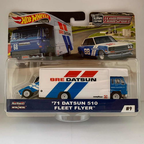 Datsun 510  ´71 Fleet Flyer Team Transport Hot Wheels 1:64