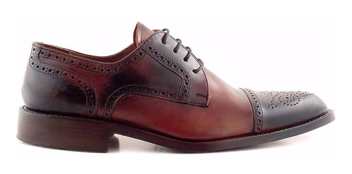 Zapato Cuero Hombre Briganti Vestir Suela Artesanal - Hcac00817 