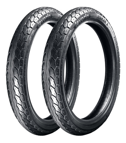Par Pneu Honda Pop 100 60/100-17 E 110/80-14 Dakar 2 Levorin