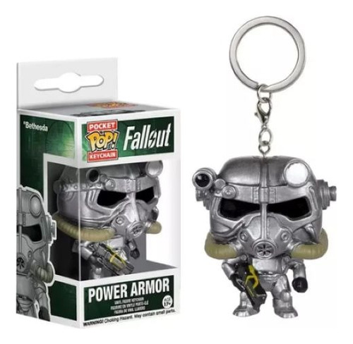 Llavero Funko Pop Power Armor Fallout Robot Keychain 