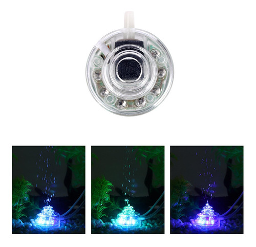 Acuario Luces Led Burbuja De Aire Tanque De Peces Cambio De