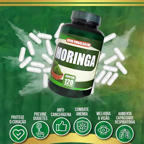 Kit C/6 Muringaá - 720 Cápsulas 500mg Sem Sabor