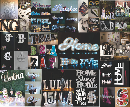 8 Letras Huecas + 8 Macizas Souvenir Candy Polifan Polyfan