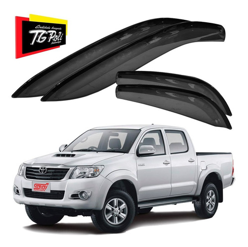 Calha Chuva Defletor Fumê Toyota Hilux 4 Portas 2008 Tg Poli