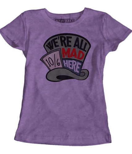 Sombrerero Loco We Re All Mad Here Blusa Rott Wear