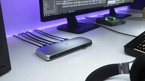 Corsair Tbt100 Thunderbolt 3 Dock: Carga De 85 W, Soporte D