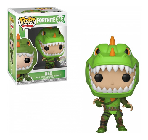 Figura Funko Pop Games Fornite - Rex 443. Original Wabro