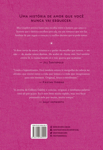 Você também estava lá, de Oakley, Colleen. Editorial Editora Bertrand Brasil Ltda., capa mole em português, 2022