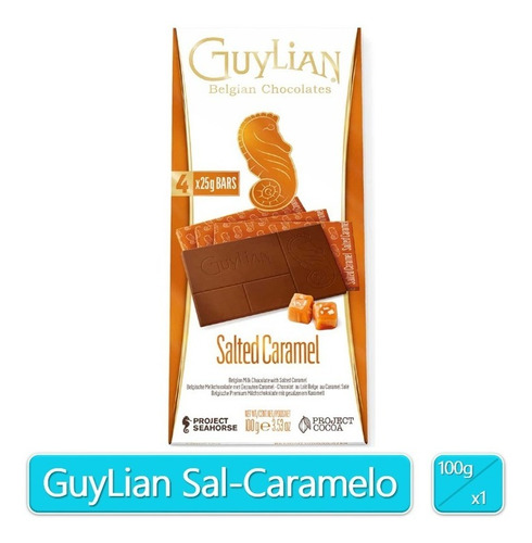 Chocolates Belgas Importados Guylian Caramelo Salado 100g