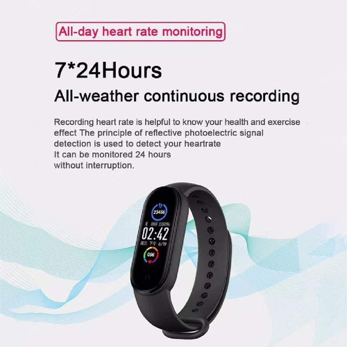 Imagen 4 de 10 de Reloj Inteligente Smartwatch M5 Deportivo Pulsera Deportes