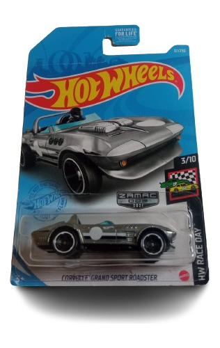 Hot Wheels Corvette Grand Sport Roadster Zamac 2021 Leer Des