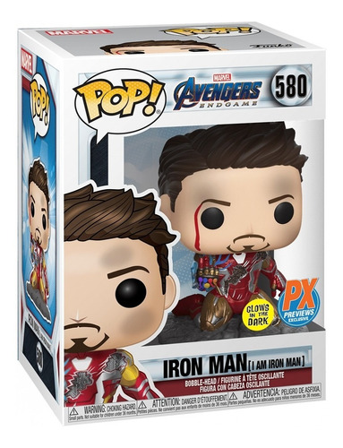 Funko Pop! Yo Soy Iron Man Avengers - Px Exclusive Glow