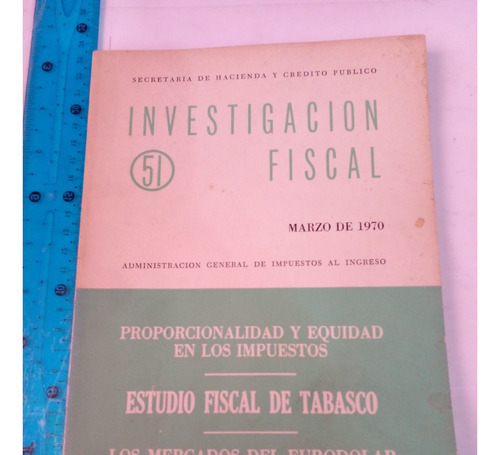 Revista Investigacion Fiscal 51 Marzo 1970