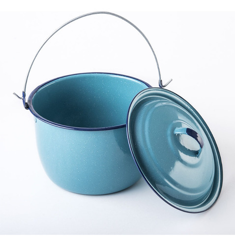 Olla Convexa 26cm Peltre 9.9 L C/tapa Y Asa Cinsa Azul 32647 Turquesa