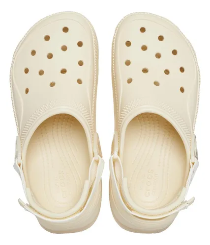 Ojotas Ajustables Unisex Adulto Suela Goma Color Beige Crocs