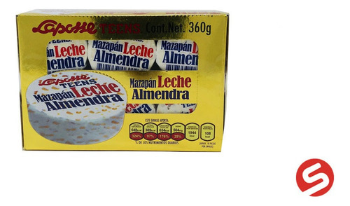 Laposse Teens Mazapan Leche Con Almendras 18 Pzas