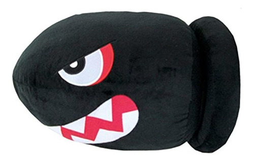 Peluche De Felpa Diseño De Tiburón Negro Marca Pyle