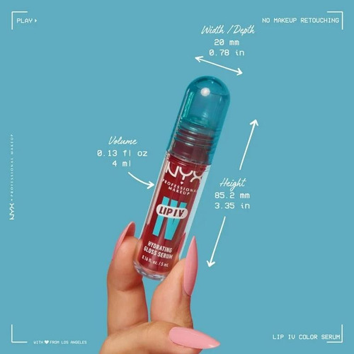 Nyx Lip Iv Hydrating Lip Gloss Stain - Varios Tonos 05 Mocha Me Wet