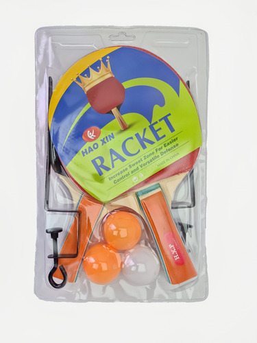 Paletas De Ping Pong + 3 Pelotas + Malla Para Mesa